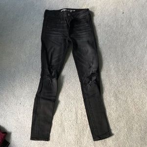 Ripped black American Eagle jeans